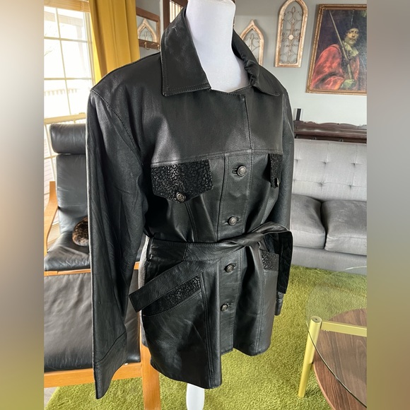 Vintage 90s Genuine Leather Jacket - Picture 6 of 8